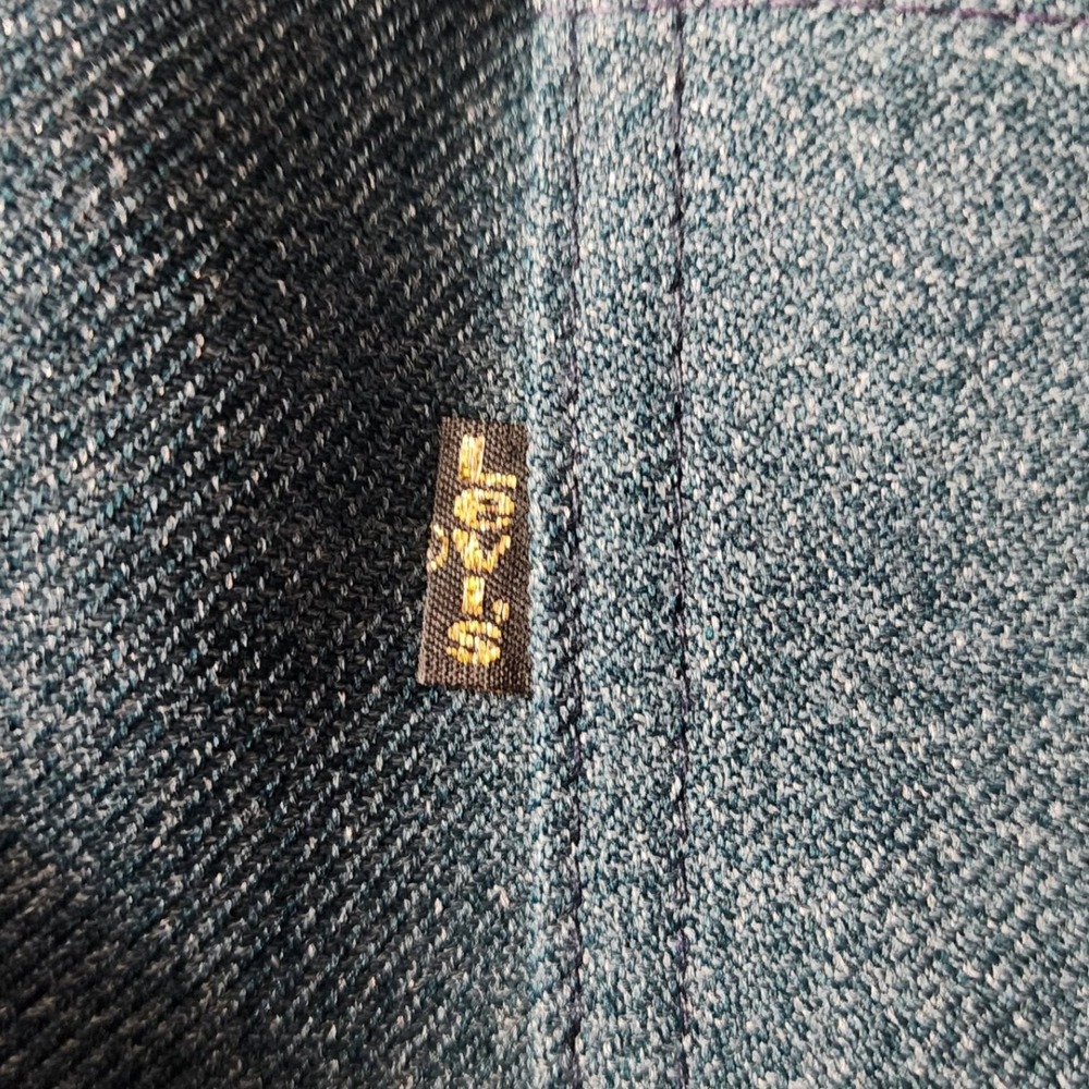 Levis 517 Sta-Prest Pants 40x34 Bootcut Vintage Teal Blue USA‎ Made - Picture 7 of 10